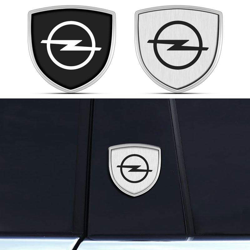 1Pcs 3D Metal Auto Door Shield Emblem Car Body Badge Sticker Styling For Opel Astra H G Corsa Insignia Astra Antara Meriva Zafira Interior