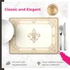Pimpernel FDC-Fleur De LYS Placemats, Set of 4 - Decorative Cork Placemats with Elegant Motifs and a Protective Finish. Perfect for Everyday Meals, Sp