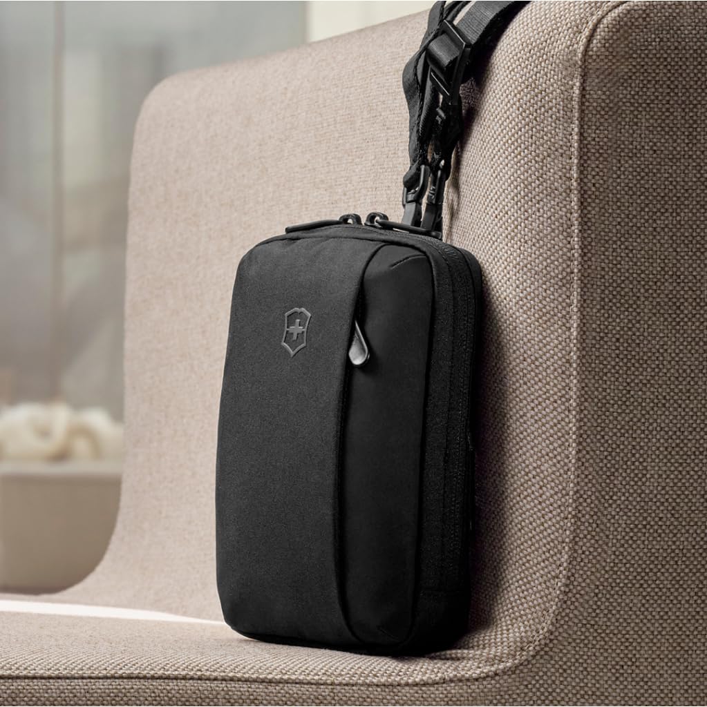 Victorinox Travel Essentials City Body Bag with Interchangeable Shoulder 653377 Pouch, Bag/Shoulder Strap, Gray,
