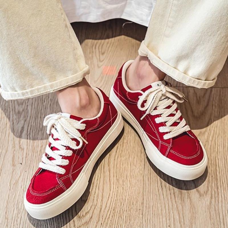 Fashion Sneakers Height Increasing Casual Shoes for Men Green Spring Autumn Korean Style Man Shoe Non-leather Legitimate In Promotion