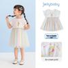 JELLYBABY Girls' Rainbow Mesh Princess Dress