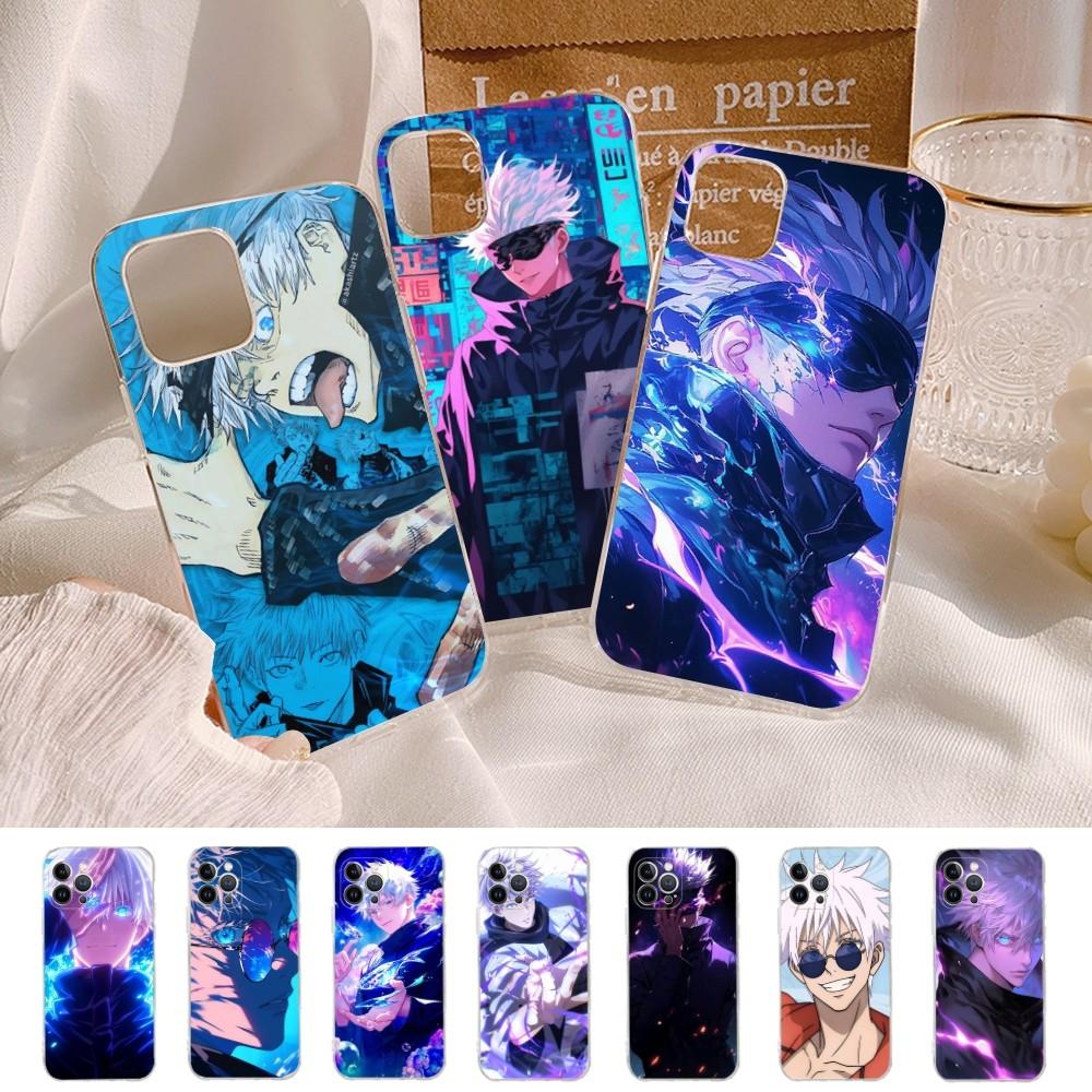 J-Jujutsu K-Kaisen G-Gojo Anime Phone Case For IPhone 16 15 14 11 12 13 Mini Pro XS Max Cover 6 7 8 Plus X Funda Shell