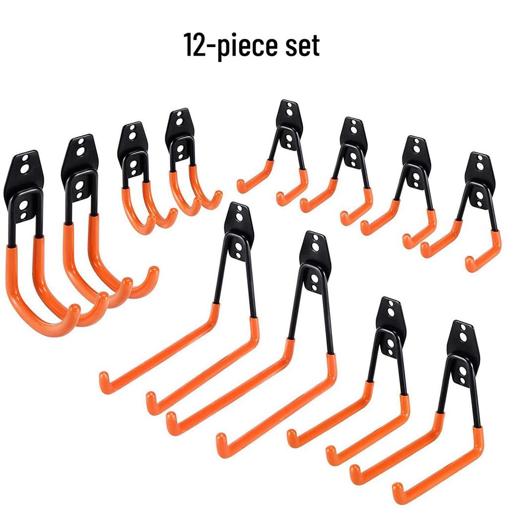 Heavy-Duty Metal Hooks for Garage and Garden Tools