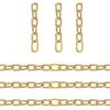 10PCS Jewelry Clasps Clasps for Jewelry Making, 18K Gold Oval Clasp, Necklace Clasps and Closures Spring Ring Clasp, Carabiner Charm Clasp for