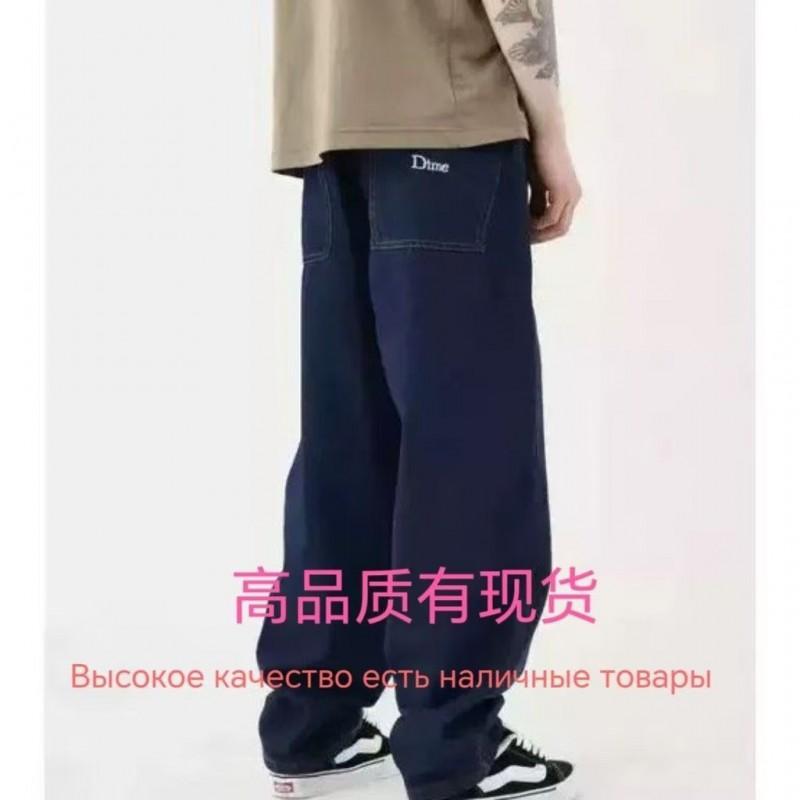 Wide Leg Jeans Y2K Style Teen Boys Loose Fit Casual Denim Pants Skateboard