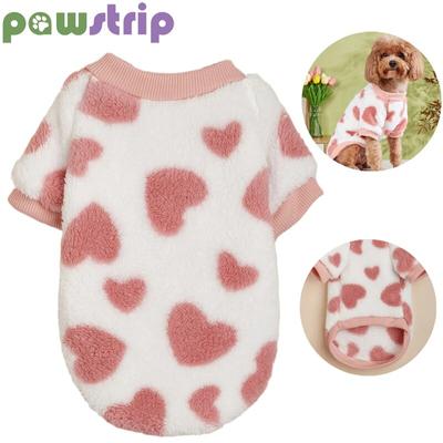 Maglione per cani in peluche per cani di piccola taglia media Cappotto per gatti caldo e morbido per cuccioli Simpatico bulldog Chihuahua Teddy Vestiti per cani