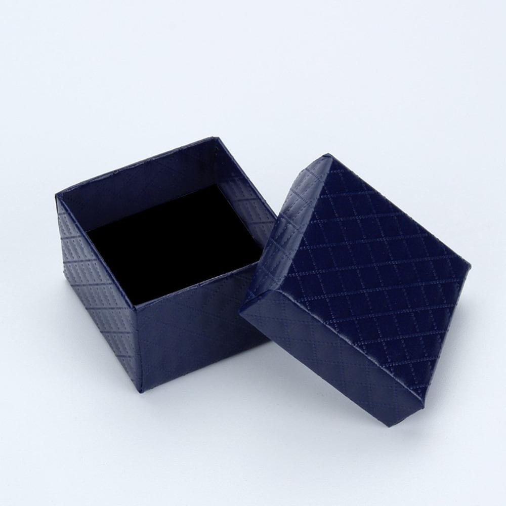 6Pcs Sponge Case Jewelry Gift Box Paper Jewelry Display Box High Quality Ring Box Wedding Favors