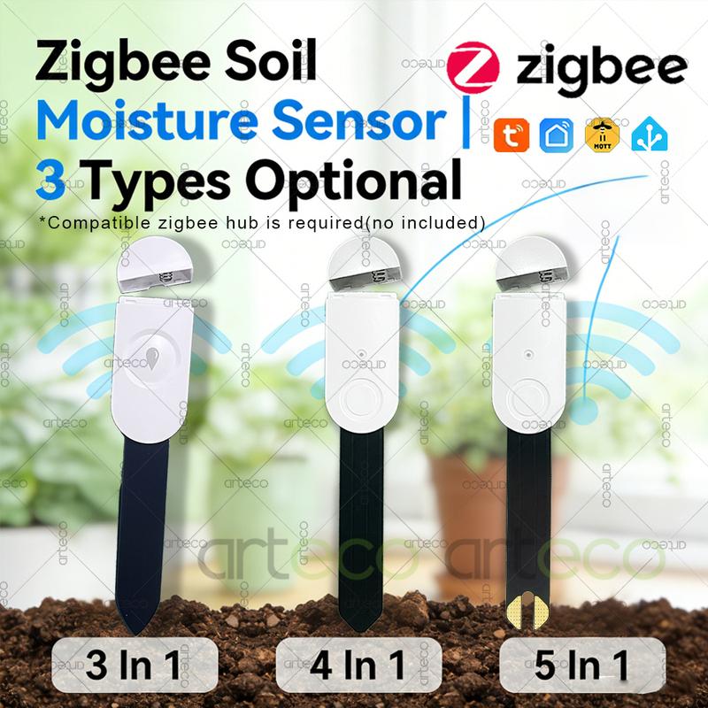 Smart Zigbee Soil Moisture Sensor Luminance Temperature Humidity Detection Soil Moisture Tester,For Tuya Home Assistant Z2MQTT