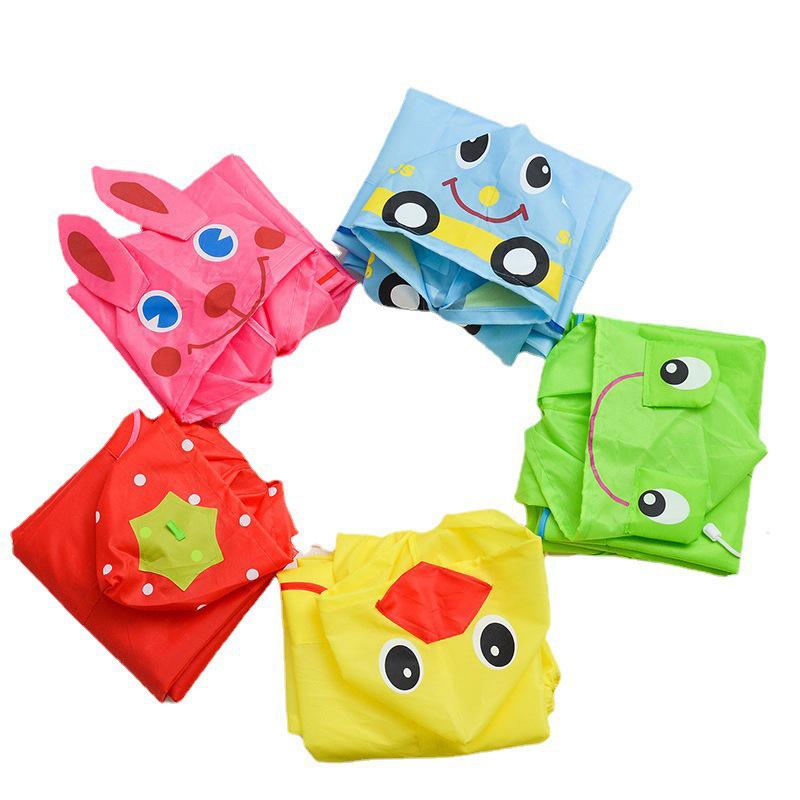 Poncho antipioggia spesso a forma di anatra dei cartoni animati per bambini e studenti dell'asilo