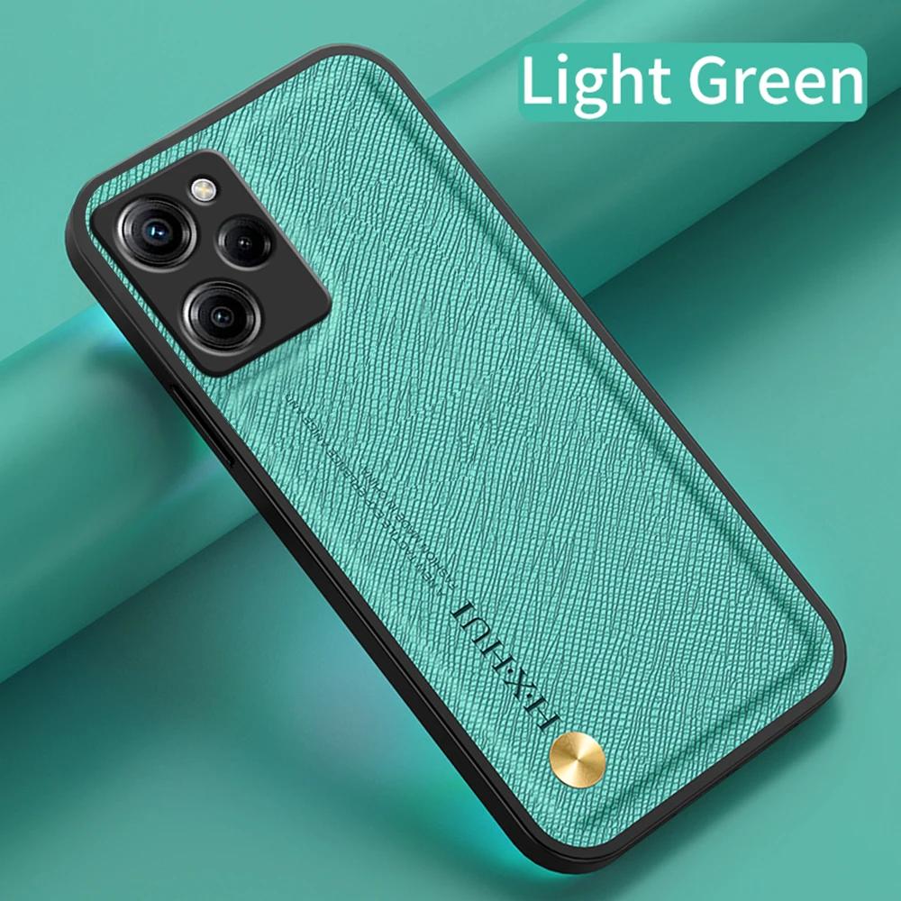 For Poco X5 Pro 5G Case Magnetic Cross Grain Texture Leather Back Cover Pocox5pro Poko Little X5pro X 5 Pro 5X Shockproof Coque