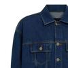 Coach Denim Jacket With Letter Print And Long Sleeves Men Jackets Blue CO801-COK