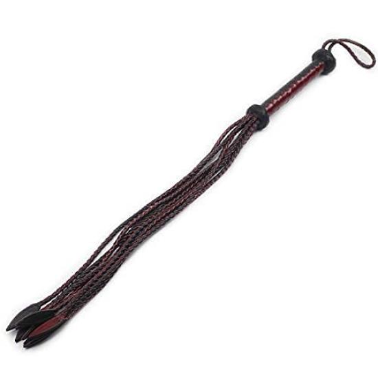 Liebe Seele Genuine Nine Tailed Luxury SM Wine Cosplay Whip, Leather, Whip, Goods, Red, Queen, Training, Punishment, Restraint,