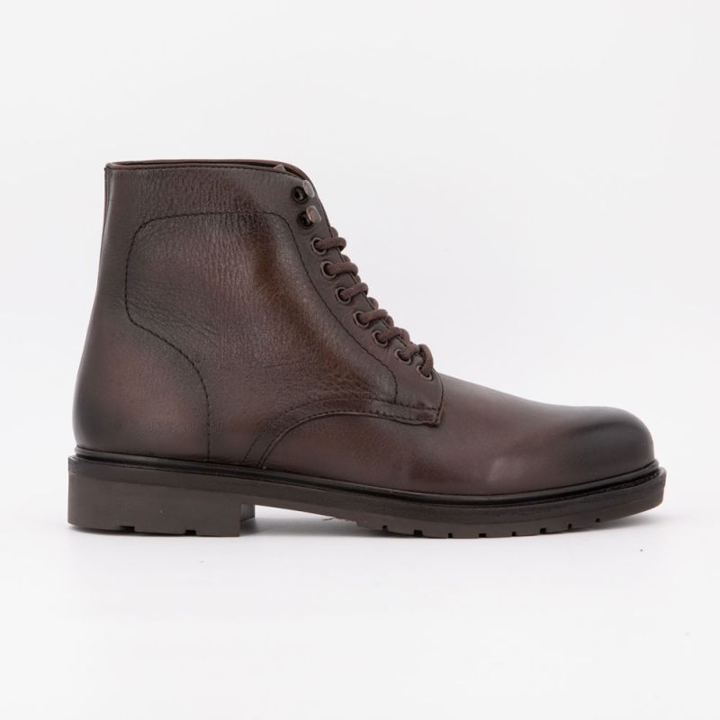 Bottines cuir lisse avec lacets Madrid Homme ELWIN
