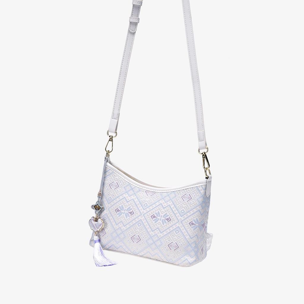 2026 Guangxi Zhuang Brocade Crossbody Bag – New Fashionable Small Square Shoulder Bag for Women, Chinese Style.