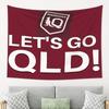Queensland Maroons Los geht's Alter Sportfan Wandbehang Lebendiges Weinrot Weißer Teamgeist Dekor