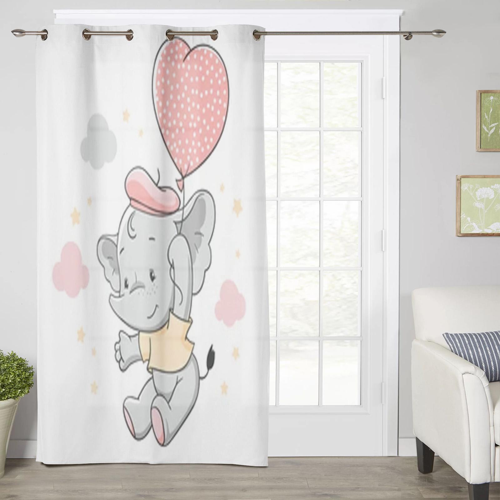 

Градиентные оконные шторы в стиле барокко для гостиной, роскошные занавески для спальни, кухонные шторы, шторы 135W x 60H(cm) x1