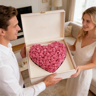 100 Pezzi Teste di Rosa Artificiale 3,5 cm Rose in Schiuma Fiori Realistici Simulati in PE per Matrimonio Festa Regalo di San Valentino Decorazione Casa Bouquet