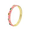 European and American Fashion Zirconium Multi-color Oil Dripping Bracelet New Style High-end Bracelet for Women