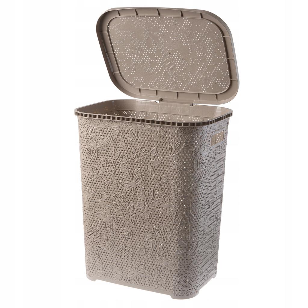 KADAX Basket with Lid for Laundry and Clothes Aglio 55L