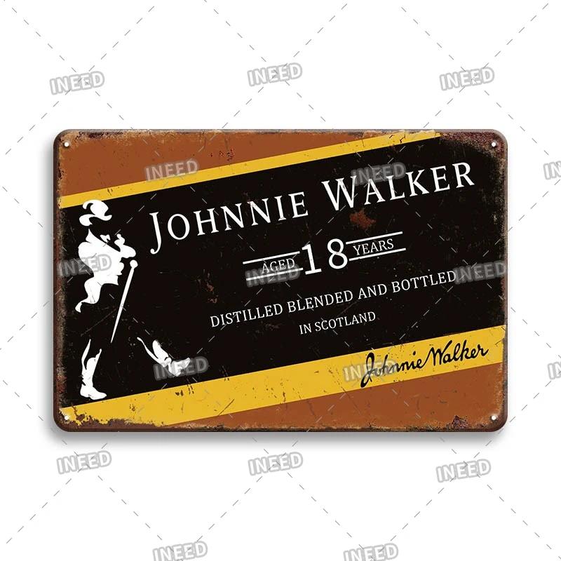 Tequila Whisky Tin Sign Metal Sign Dekoracyjny Vintage Plate Decor Retro Plakietka do Baru Pub Man Cave Club Room Home Wall Decor