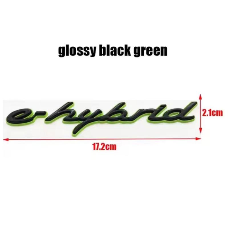 1pcs New 4 S Turbo E Hybrid ABS Car Fender Side Rear Trunk Emblem Badge Sticker Accessories