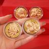 1/3Pcs Year Of The Horse Commemorative Medal 2026 Zodiac Horse Imitation Gold Foil Card Souvenir Coin Metal Crafts Gift