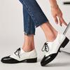Britischer Stil Retro Damen Oxford Schuhe mit niedrigem Absatz