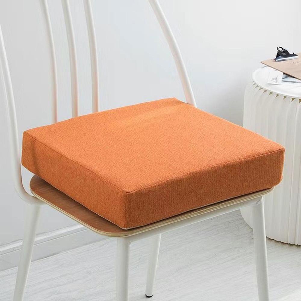 

5cm Thick Seat Cushion Fast Rebound Car Seat Pad Durable Office Chair Pad Pain Relief помаранчевий