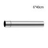 Diamètre 60 mm Conduit en Acier Inoxydable Longueur 30/40 cm Tuyau de Poêle Gaine de Cheminée Type Droit Poêles à Bois Chauffage Tuyau d'Évacuation Outil de Pièce