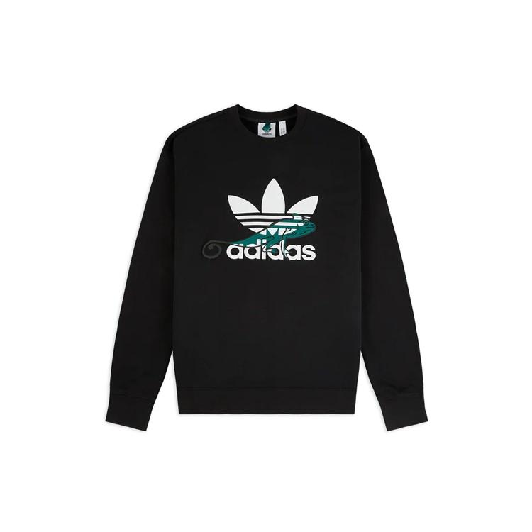 adidas originals Sweatshirt Print Men Black Men s FM3701 M