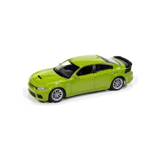 Autoworld 1/64 Dodge Charger Swinger R/T Scar Pack 2023 Green Charger Swinger Diecast Model