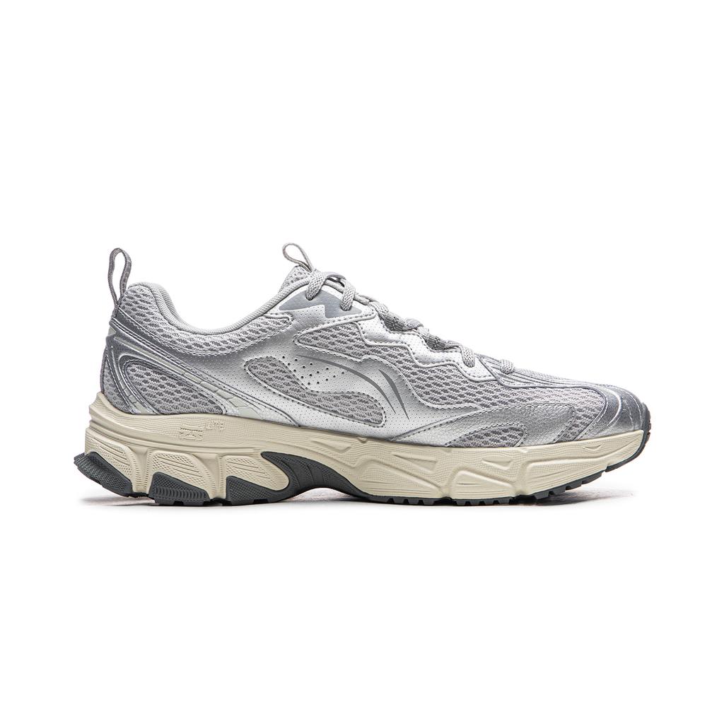 Li Ning Carefree V3 Cushioning Abrasion Resistant Breathable Low Top Running Shoes Men's Gray Silver ARXW023-6