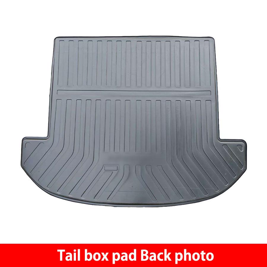 Durable, eco-friendly TPE trunk mat for 2019-2023 Hyundai Santa Fe: waterproof and easy-to-clean.