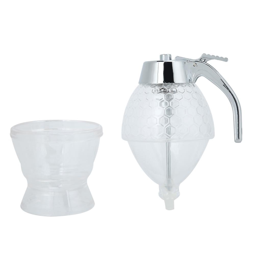 With Stand Honey Dispenser 200ml Honey Jar Vintage Syrup Dispenser  Picnic Use