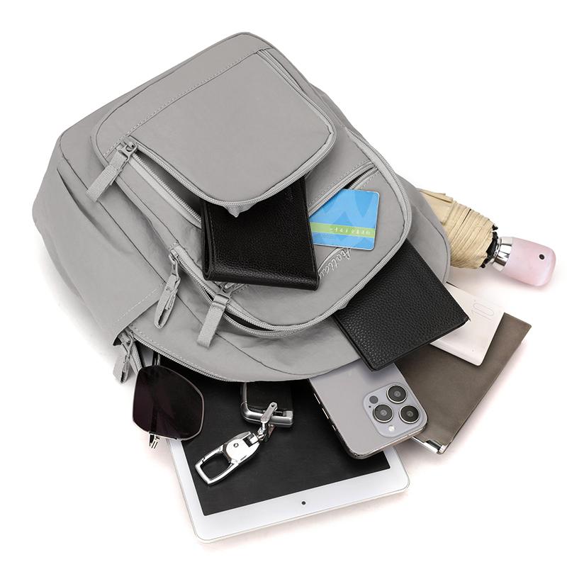 Backpack Nylon Waterproof  Laptop Unisex Casual Mochila Sports Travel Zipper Lightweight Rucksacks