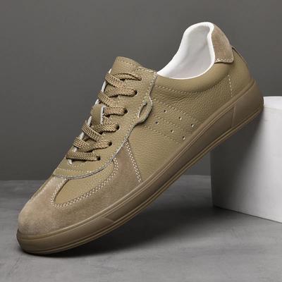 Modetrend Herren Freizeitschuhe aus Leder 2024 Neu Herren Echtes Leder Casual Rutschfeste Sneaker Outdoor Bequem Tenis Masculino Oxford Schuhe