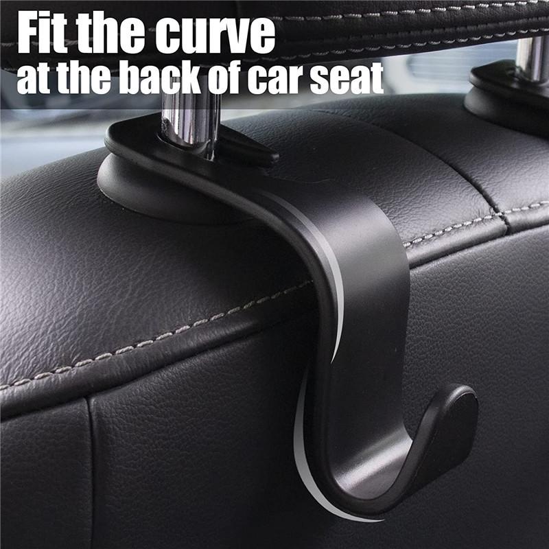 4PCS Hooks for Bags Car Clips Front Seat Headrest Organizer Holder Auto Fastener Hangers Car Storage Interior Accessories