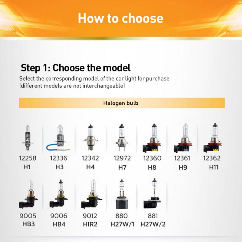 Philips Halogen Car Lights Truck Halogen Car Lights Original Factory Quality H1, H3, H4, H7