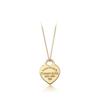 Heart-Shaped Enamel Cross Chain Necklace with Peach Heart Beads for Women - Fashionable Classic Style