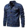 2025 Spring Men's Slim Fit Korean Style Denim Jacket, Plus Size Fashion Casual Cardigan Coat