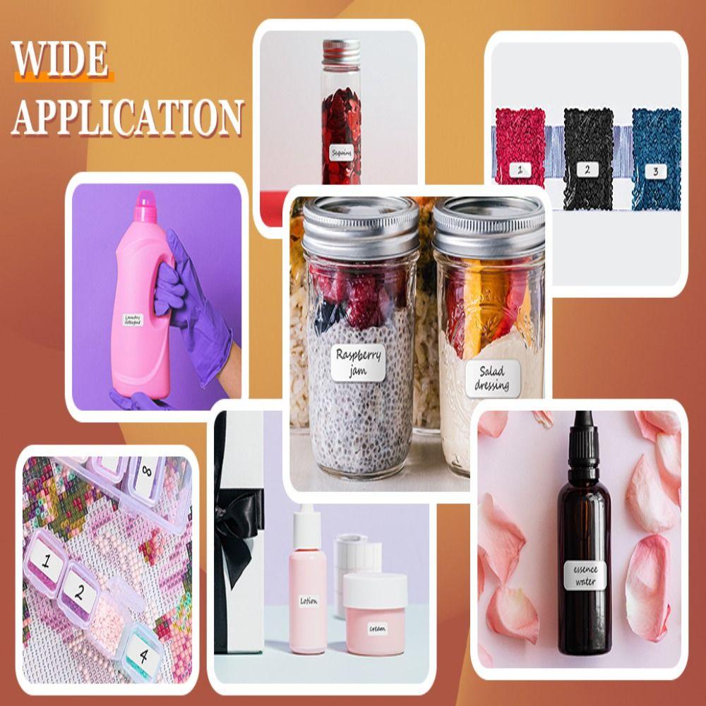 6000 Sheets White Durable List Labels Self Adhesive Removable Label Sticker Stationery Sticker