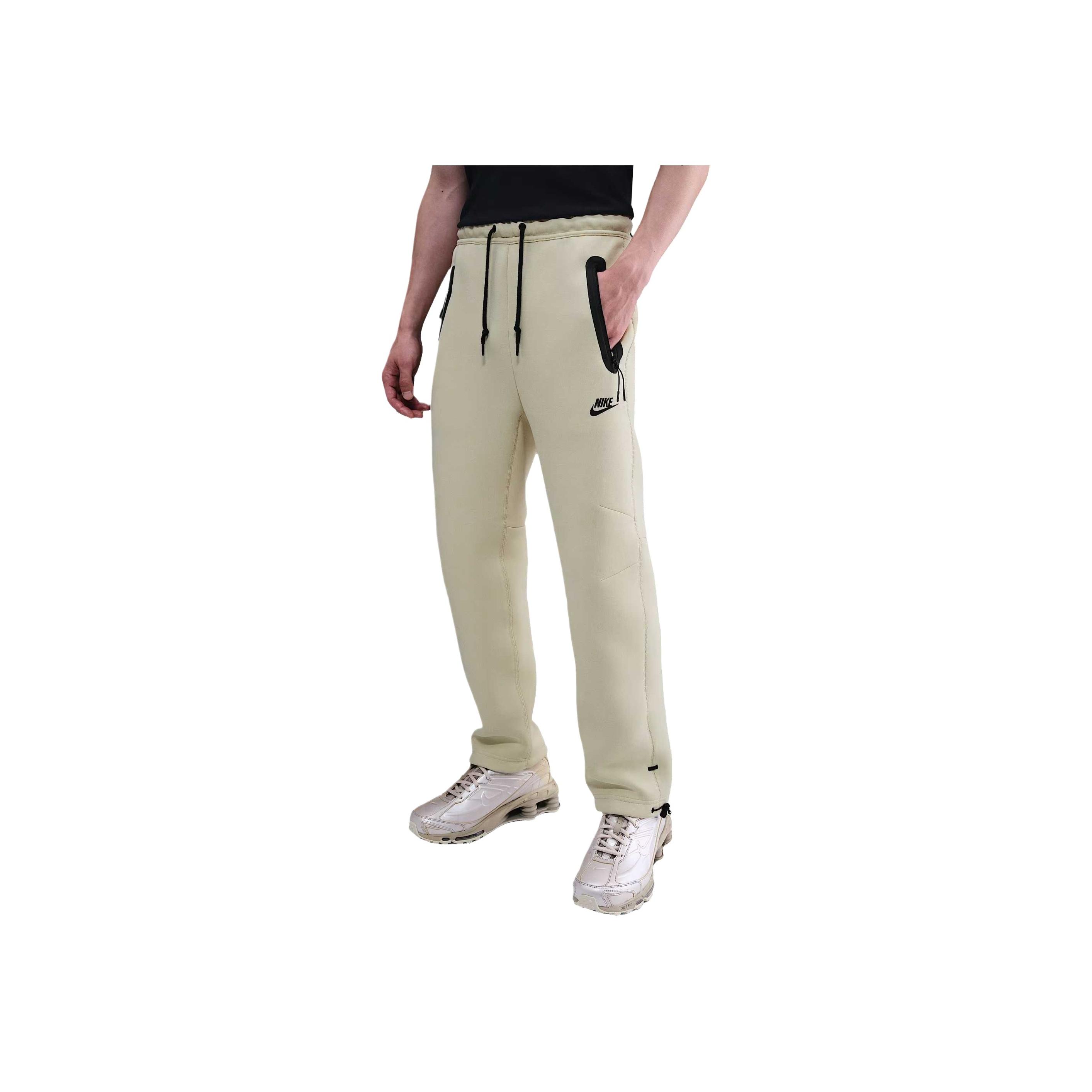 Nike Men s Sportswear Tech Fleece Jogger Pants Light Khaki Black HJ6534-234 M