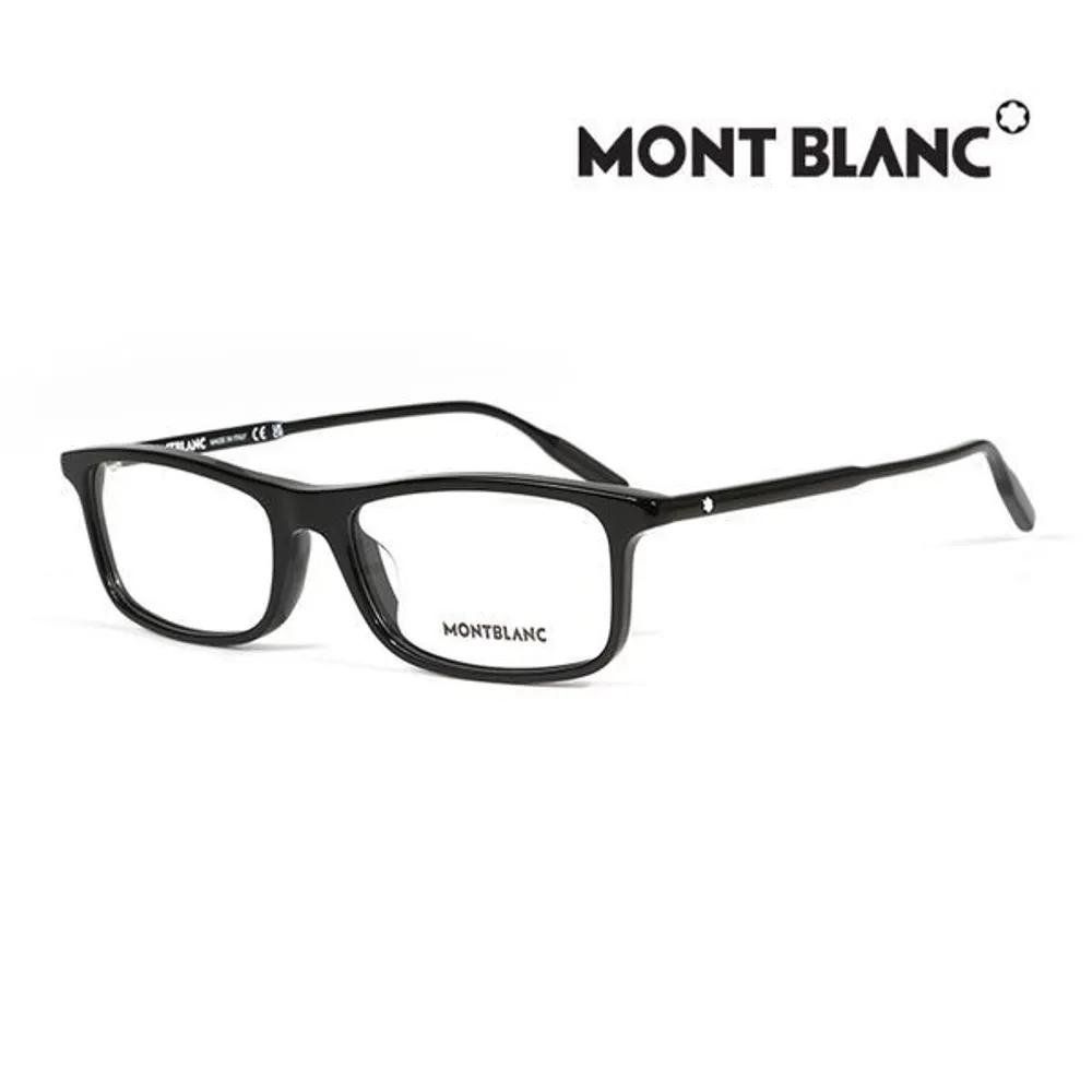 

Montblanc Eyeglass Frames MB0086OA 001 Square Horn-rimmed Glasses for Women and Men MB0086OA 001_I [54]