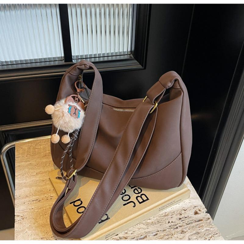 

Сумки Новые сумки-мессенджеры Универсальные осенне-зимние повседневные сумки-тоут большой вместимости Сумки-подмышки для поездок на работу темно-коричневого