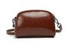 Women's 2025 Light Luxury Leather Shoulder Bag - Oil Wax, Multi-layer, Versatile, Commuter Crossbody Square Design.