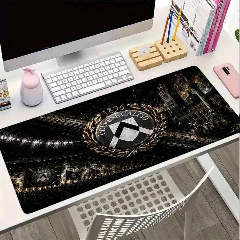Udinese-Calcio Crest Design Mouse Pad, Gaming Mouse Pad, Keyboard Pad, Desk Decor for Computer Notebook Fan Gift Birthday Gift