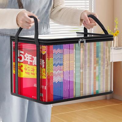 Zipper Comic Book Storage Bag Stackable Clear Pouch Portable Collapsible Pouch Student