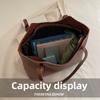 Bolsos Tote de Gran Capacidad Vintage Nuevos para Mujer Bolsos de Hombro de Moda y Versátiles para Mujer Bolso Sencillo y Casual para el Día a Día