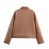 Women's Corduroy Solid Color Warm Cotton Long-sleeved Jacket