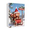 Advent Calendar Resist Monkey Wearing Christmas Hat Design 24-Day Countdown Festive Family Activity Calendar
